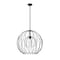 Z-Lite Elle 1 Light Pendant, Matte Black & Clear 1940P24-MB - alternate 1